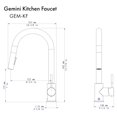 thumbnail image 6 of ZLINE Gemini Touchless Kitchen Faucet (GEM-KFS), 6 of 6