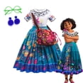 thumbnail image 2 of Disney Mirabel Princess Dress Suit Charm for Girls Cosplay Carnival Birthday Party Children Encanto Costume and Bag6T (130) Gao Jinjia LED, 2 of 2