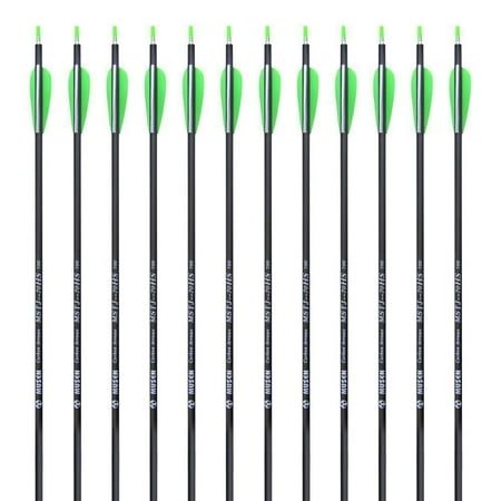 12pcs Archery Hunting Arrow Carbon Mix Shaft 30