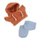 thumbnail image 4 of BRIGHTFUFU Conjunto de ropa de muñeca de oso con capucha de felpa y jeans suaves y cómodos para animales de peluche de 20 cm., 4 of 8