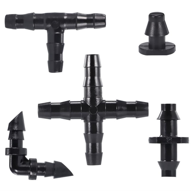 Kit De Accesorios De Riego De 250 Piezas, Conectores De Púas De Riego Por Goteo Para Tubería De Conectores De Manguera De Agua De 4/7 Pulgadas