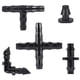 thumbnail image 1 of Matsuzay Kit de accesorios de riego de 250 piezas, conectores de púas de riego por goteo para tubería de conectores de manguera de agua de 4/7 pulgadas Jardín y Patio 250 piezas Matsuzay HA026714-01, 1 of 6