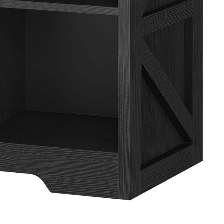 Uforic 8 Cube Organizer Bookcase, Farmhouse Cubby Bookshelf