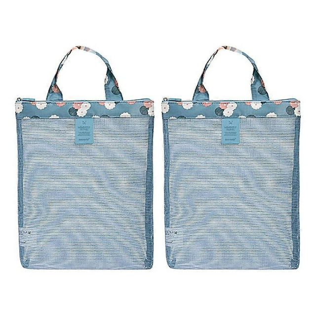 Here's a refined and engaging product description for your **2pcs Fashion Mesh Beach Bag**:\n\n \n\n### 🌺 2pcs Fashion Mesh Beach Bag – Lightweight &