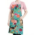 thumbnail image 5 of German Shepherd with Pioneer Flower Apron-Garden Aprons for Women with Pockets-Cotton Linen Waterproof Kitchen Cooking Gardening Aprons Adjustable for Kitchen,Cooking,BBQ and Salon 33x27 Inch, 5 of 7