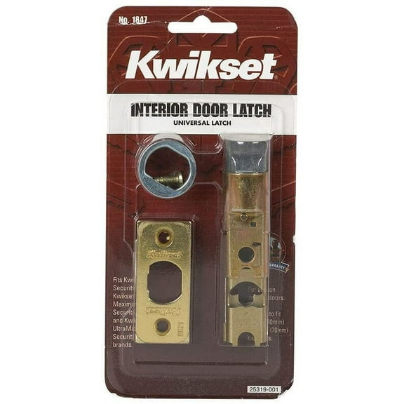 Kwikset Bright Brass Gold Steel Door Latch 1 pk