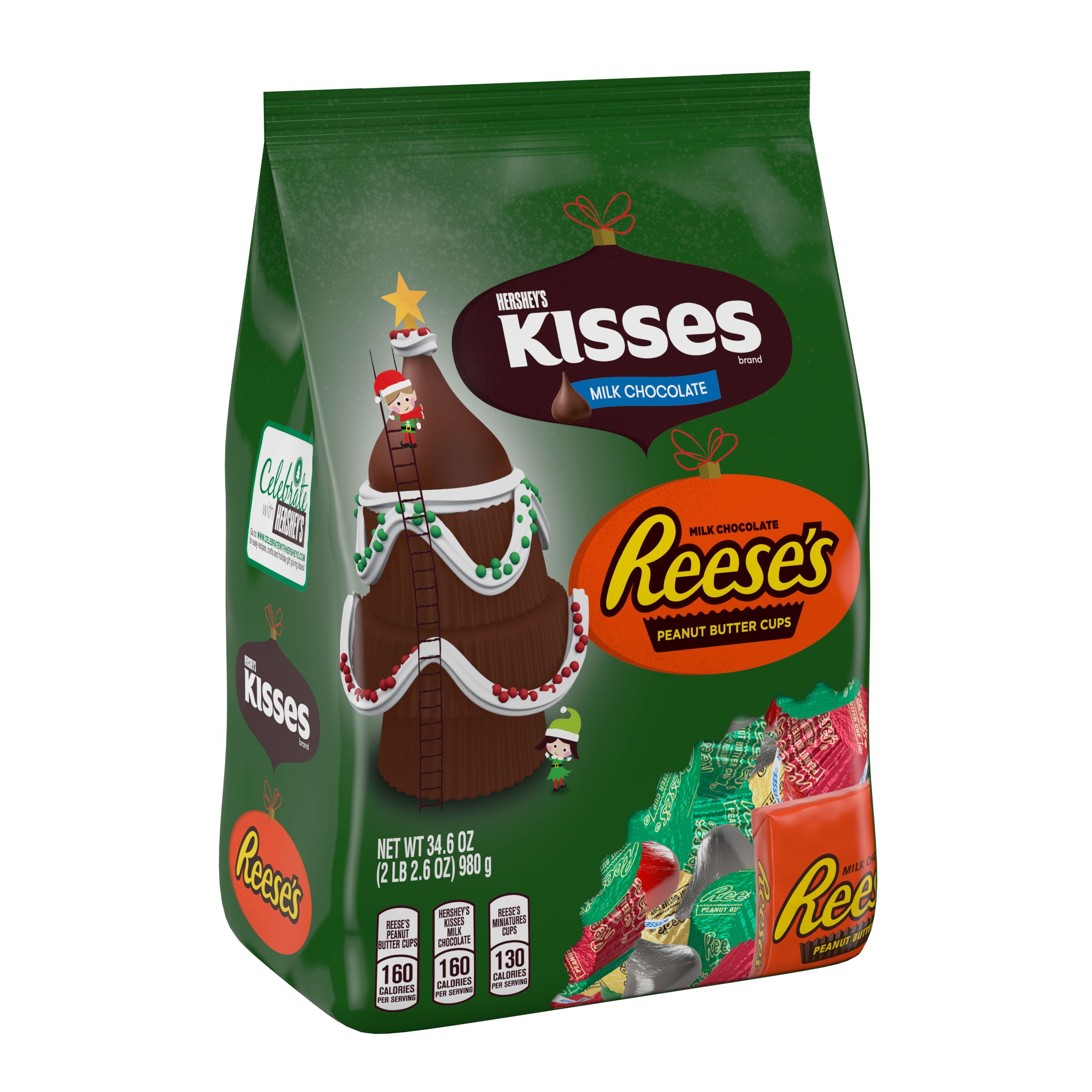Hershey's Chocolate Candy Assortment, Holiday Bag, 34.6 Oz. Walmart