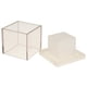 thumbnail image 5 of Cubo Cuadrado Hueco en Forma de Vela de Plástico Transparente Portavelas Tealight, 5 of 9