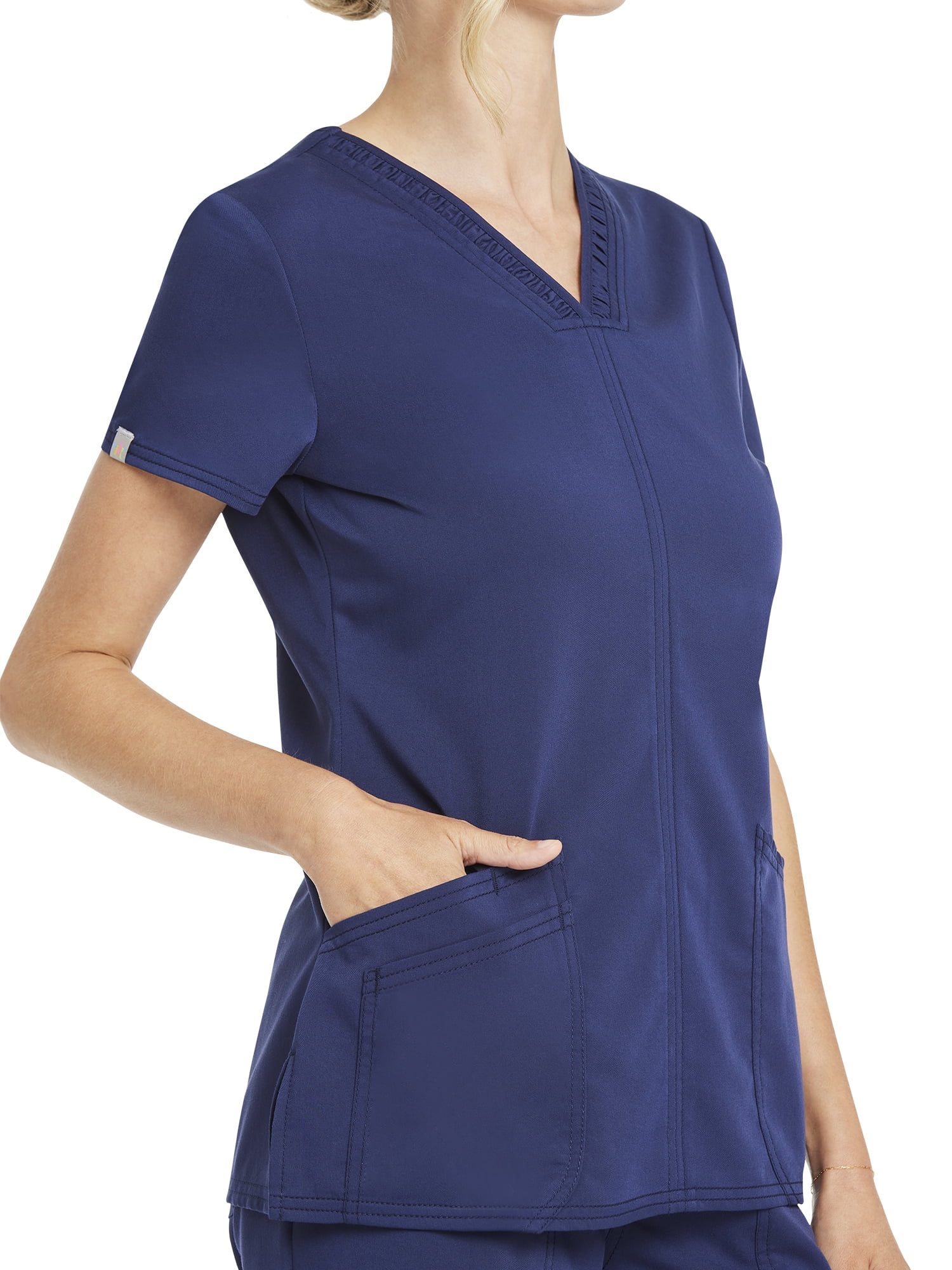 Scrubstar Women's Premium Ultimate Stretch V-Neck Scrub Top, Sizes XS-3XL