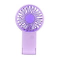 thumbnail image 2 of Mini ventilador de mano recargable inalámbrico pequeño y potente ventilador de escritorio regalo de verano violeta, 2 of 9