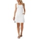 thumbnail image 2 of INSPIRE CHIC Vestido Mini de Verano sin Mangas con Cuello Redondo y Botones, con Bolsillos, Color Blanco, 2 of 6