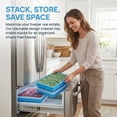 thumbnail image 4 of 2-Pack Silicone Freezer Tray, Blue, For Garlic Herbs Ginger Pesto, 4 of 5