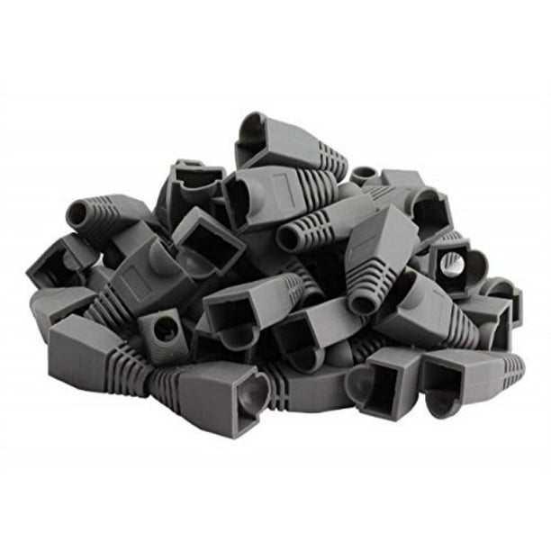 ZRM&E 100PCS Colorful RJ45 Connector Caps Cat5e Plugs Boots Network