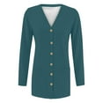 thumbnail image 6 of Uooqdmx Lightweight Cardigans for Women, Long Cardigans for Women Lightweight, Button Up Cardigans for Women, Summer Cardigan, Soft Cardigans Coat with Pocket, Green XXL, 6 of 6