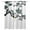 White, variant on Teal Pine Tree Blackout Curtains for Bedroom Living Room Darkening Curtains 54 Inch Long Farmhouse Botanical Country Rustic Short Curtain for Small Window Treatment Insulated Grommet Drapes 42"x54"x2
