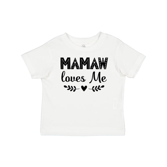 Inktastic Mamaw Loves Me Grandchild Girls Baby T-Shirt