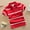 Red Striped, variant on Boy's Short Sleeve Cartoon Cotton Jersey Striped Polo Shirts Kids Tops