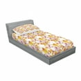thumbnail image 3 of Daffodil Bedding Set with Sheet & Covers, Complex Colorful Detailed Mixed Narcissus Flower 6 Petals Love Balance Painting, Printed Bedroom Decor 2 Shams, 4 Sizes, Multicolor, by Ambesonne, 3 of 3