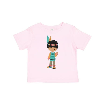 

Inktastic Native American Boy Cute Boy Black Hair Gift Toddler Boy Girl T-Shirt