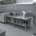 thumbnail image 6 of AmGood 36 in. x 96 in. Stainless Steel Table | Metal Utility Kitchen Prep Work Table | NSF, 6 of 8