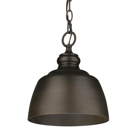 

Golden Lighting Holmes Mini Pendant in Rubbed Bronze