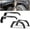 4PC(Front+Rear Fender Flares), variant on 8PCS JEEP Front Rear Fender Flares+Inner Fender Liners For 2007-2018 Jeep Wrangler JK 2DR & 4DR Black Powder Coated Steel