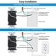 thumbnail image 5 of GFCI Outlet DEWENWILS 20A, resistente a la intemperie, paquete de 2 unidades, blanco, 5 of 7