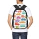 thumbnail image 4 of Disketp Doodle Cars Mochila Minimalista de Gran Capacidad, Mochila de Viaje para Escuela, Trabajo o Uso Diario, 4 of 6