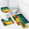 thumbnail image 4 of Boy And Fox Watching Stars Shower Curtain Bathroom Sets Toilet Lid Rug, Bath Mat And Contour Mat, Shower Curtain 4Pcs, 4 of 8