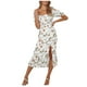 thumbnail image 1 of Vestido HUOGUO, moderno y casual con estampado floral para mujer, 1 of 5