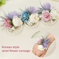 thumbnail image 3 of Travelwant Wrist Corsages & Floral Shoulder Corsages for Wedding, Ivory & Cream Corsages with Bracelet and Clips for Wedding Mother of Bride and Groom, Prom Flowers, 3 of 7