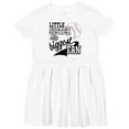 thumbnail image 3 of Inktastic Little Sister and Biggest Baseball Fan Girls Toddler Dress, 3 of 5
