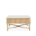 thumbnail image 4 of Michael Amini Malibu Crest Rectangular Wood & Marble Cocktail Table - Blush, 4 of 17