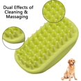 thumbnail image 4 of Cepillo de baño para perros, cepillo de baño para ducha de mascotas, cepillo de champú de silicona para mascotas para cachorros de pelo largo y corto, lavado y aseo (Verde), 4 of 5