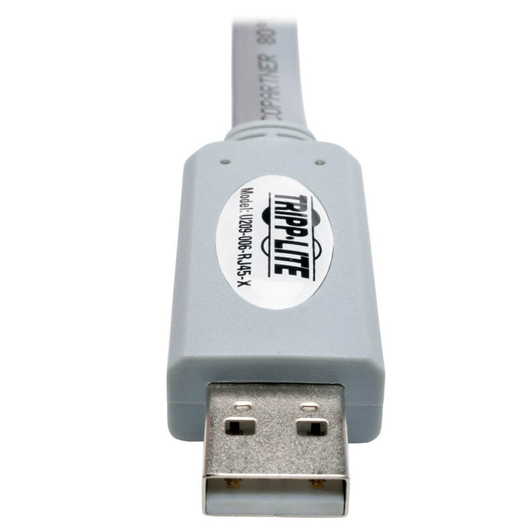 Tripp Lite USB to RJ45 Cisco Serial Rollover Cable, USB Type-A to RJ45 M/M,  6 ft - serial adapter - USB