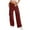 Wine, variant on Women's Elastic Waist Casual Pants with Side Pockets Loose Fit Straight Leg Trousers Sport Outdoor Workwear Long Pants for Daily Wear Black L