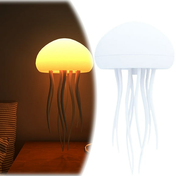 WIFKLSIIPG Lamp Voice Control Lamp with Dancing Legs RGB Gradient Bedside Lamp Rechargeable Table Lamp with Sensor Christmas (Hanging + Base)(White)