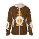 thumbnail image 1 of Balery Gnomes With Honey Sudadera ligera de manga larga con capucha y protección solar UPF 50+ para hombre y mujer, ideal para pesca y running-3X-Large, 1 of 7