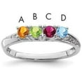 thumbnail image 3 of 14K White Gold Family Jewelry Diamond Semi-Set Ring - Ring Size 7.0 center stones not included Natural Diamonds - 2.3gm, 3 of 8