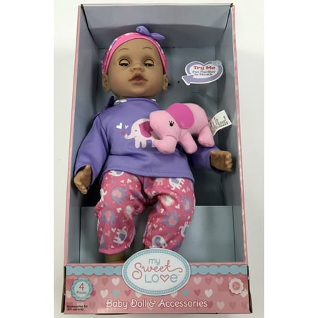 My Sweet Love Elephant Baby Maggie Doll, Pink, Designed for Ages 2 and Up Doll Playset, 2 Pieces Included