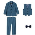 thumbnail image 3 of WEAIXIMIUNG Boys Clothes Size 8 Boys Business Suits Coat 4 Piece Outfit Tuxedo Set For Kids Formal Suit For Boys With Vest Pants Bowtie Set Slim 100, 3 of 8