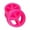 Pink, variant on Pair of UV Glow Silicone Peace Sign Ear Plugs Tunnels Gauges