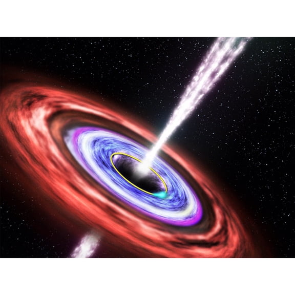 Space NASA Black Hole Sw J1644 57 Illustration Extra Large XL Wall Art Poster Print