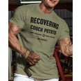 thumbnail image 2 of Gymish Recovering Couch Potato Workout T-Shirt - Funny Gym Shirt, Men's Lifting T-Shirt, Gym T-Shirts for Men, Athletic Workout Gear, 2 of 6