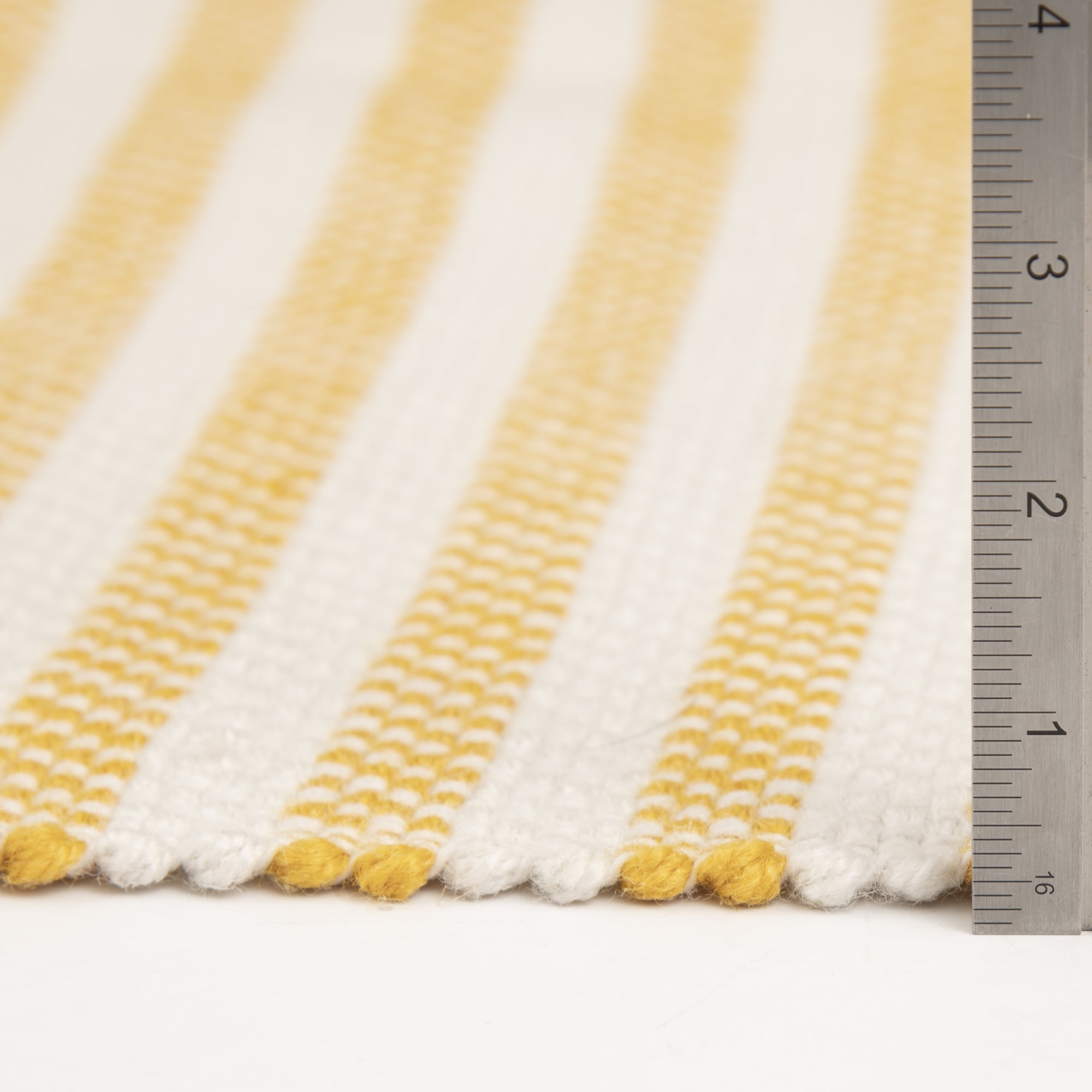 Home Décor Collection 24" x 36" Yellow Stripe Outdoor Layering Rug