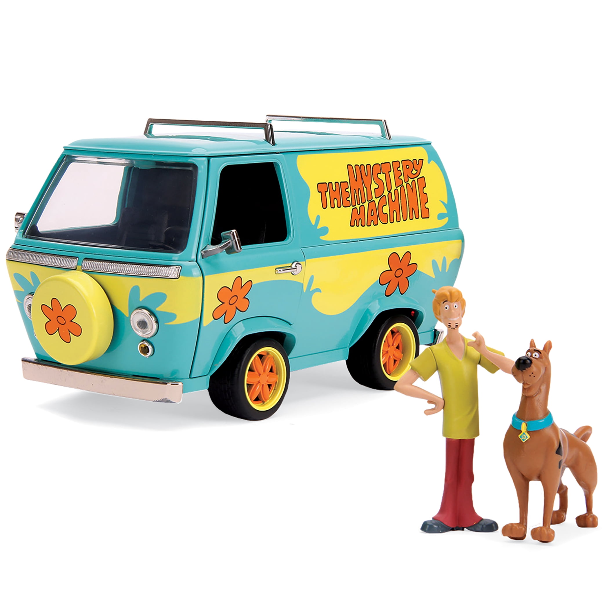 Scooby Doo Scooby & Shaggy &Mystery Machine & 1:24 Die-cast Play Vehicles -  