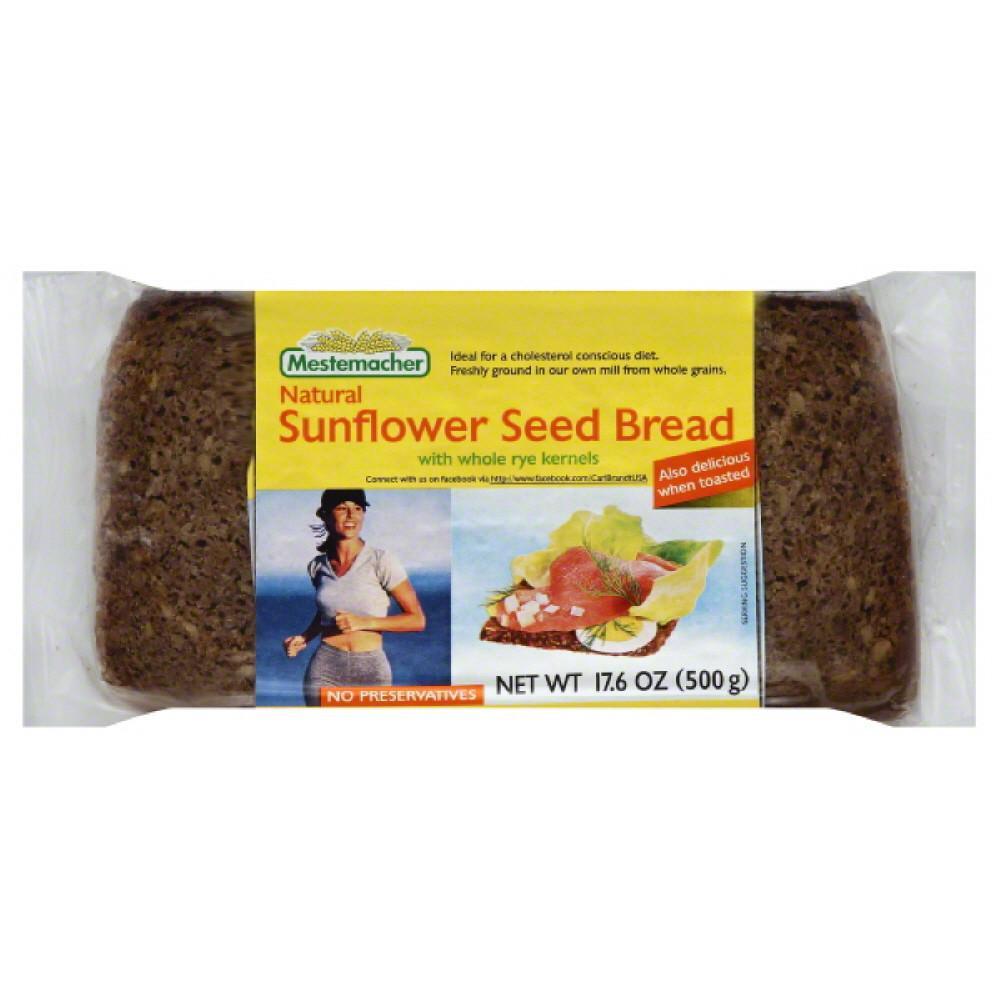 Mestemacher Sunflower Seed Bread with Whole Rye Kernels, 17.6 Oz (Pack