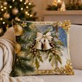 thumbnail image 7 of Zznnkj Christmas Throw Pillow Covers, 18 x 18 Inch, Soft Comfortable Linen Pillowcases for Sofa Bedroom Couch Winter Holiday Party Home Decor, 7 of 7