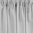 thumbnail image 6 of Lush Decor Faux Linen Pom Tassel Window Curtain Panel, Gray, 84 x 40, 6 of 11