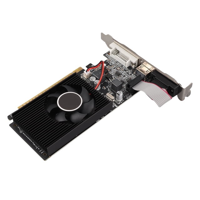 Tarjeta Gráfica Para Juegos, 64 Bits GT210 1G DDR3 Fuente De Alimentación Monofásica Tarjeta Gráfica GPU Soporte VGA DVI Con Ventilador De Refrigeración Para PC De Escritorio